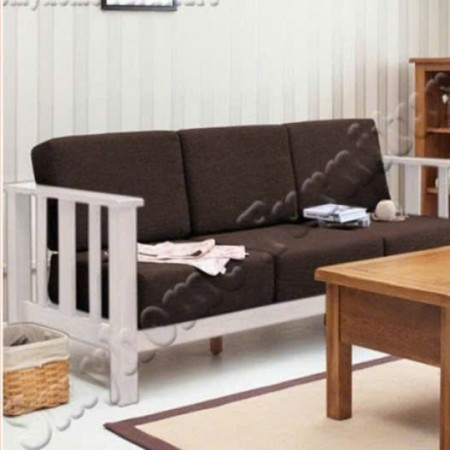 Slatted White : Ghế Sofa Băng Gỗ Sồi Kèm Nệm